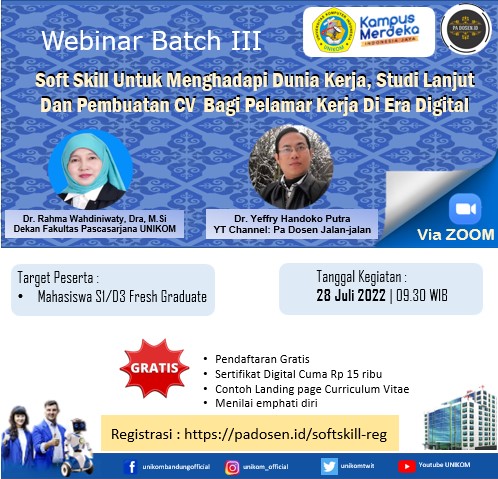WEBINAR SOFT SKILL UNTUK MENGHADAPI DUNUA KERJA BACTH 3
