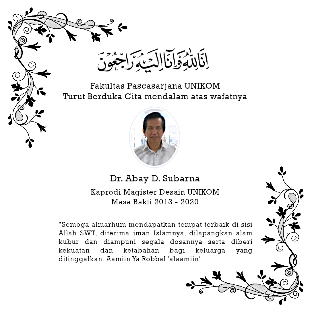 DEEPEST CONDOLENCES ON THE PASSING OF DR. H. ABAY SUBARNA