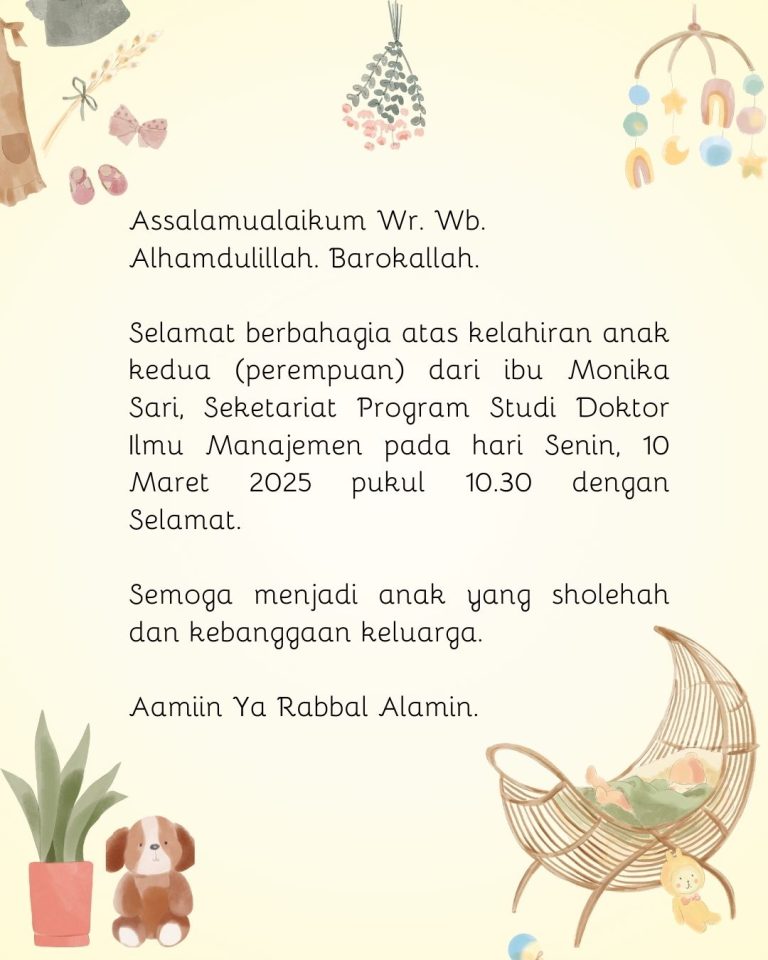 UCAPAN SELAMAT LAHIRAN MONIK SEKRE DIM