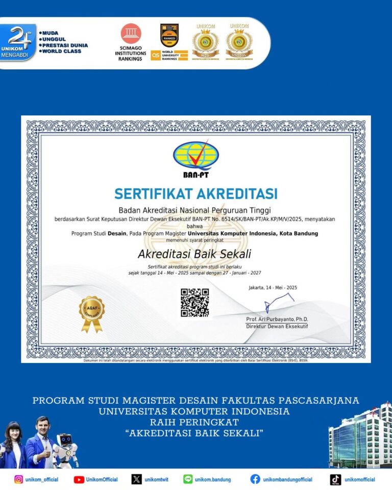 MAGISTER DESAIN RAIH PERINGKAT AKREDITASI BAIK SEKALI