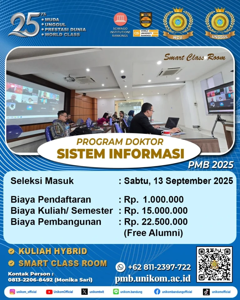 PROMOSI DOKTOR SISTEM INFORMASI UNIKOM