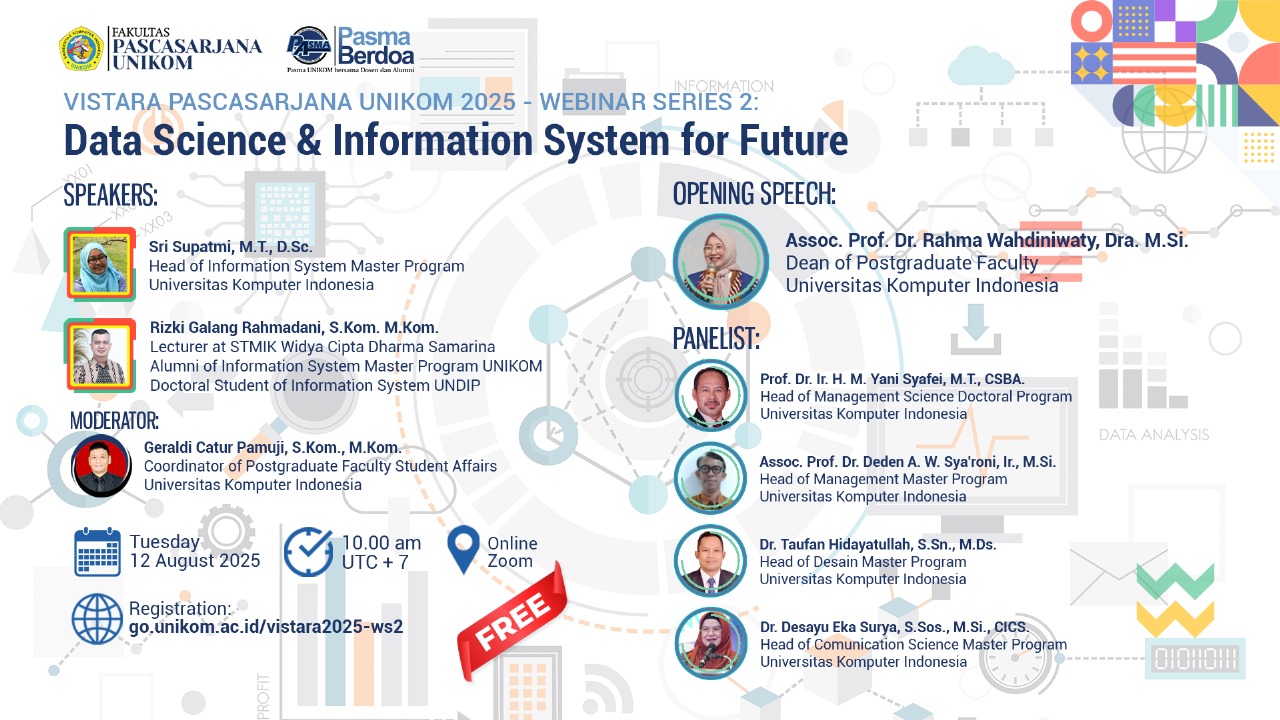WEBINAR SERIES 2: DATA SCIENCE &amp; INFORMATION SYSTEM FOR FUTURE